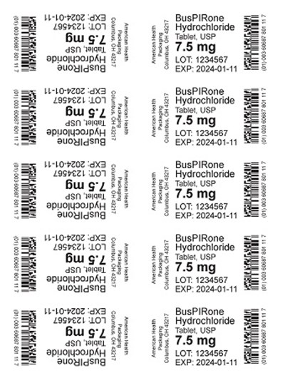 7.5 mg Buspirone HCl Tablet Blister (7.5 mg Buspirone HCl Tablet Blister.jpg)